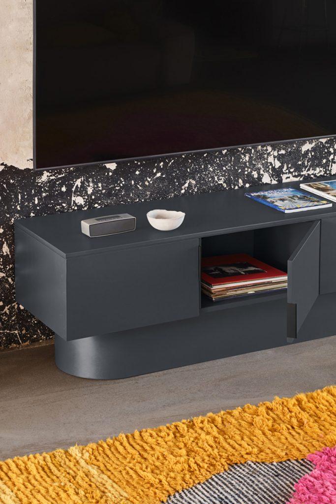 Szafka RTV TOTEM antracytowy Teulat Eye on Design