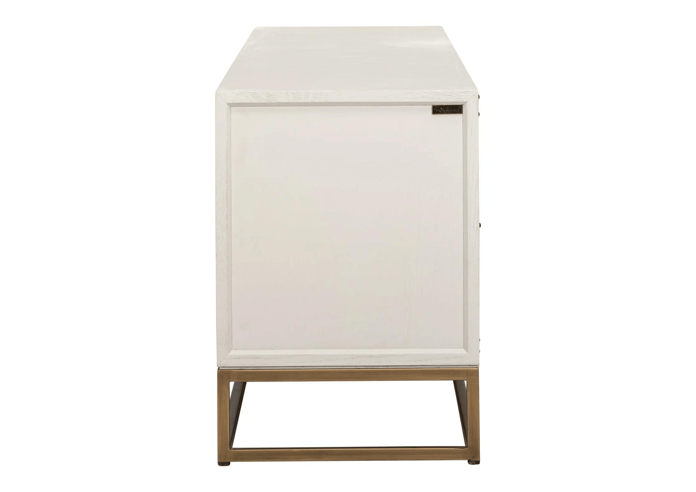 Szafka RTV WHITEBONE mosiężny Richmond Interiors Eye on Design