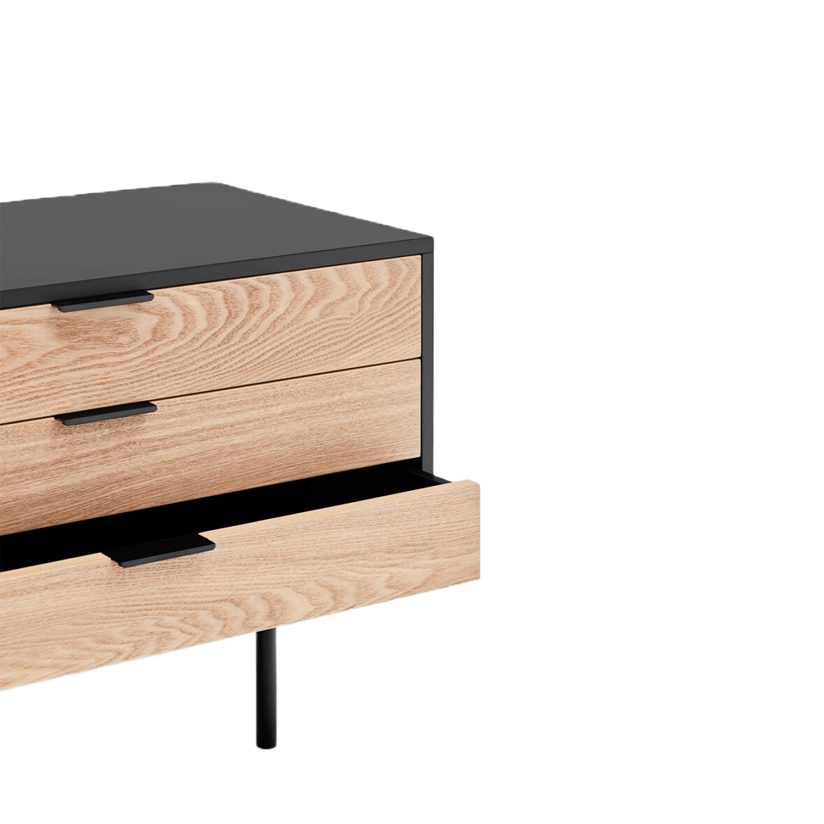 Szafka RTV z szufladami SIERRA czarny Teulat Eye on Design
