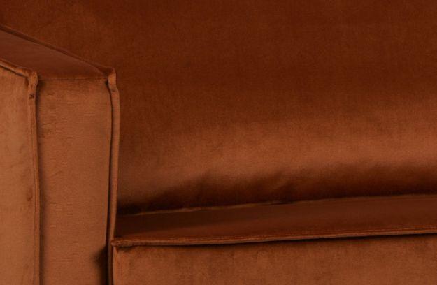 Szezlong aksamitny lewostronny RODEO rdzawy Be Pure Eye on Design