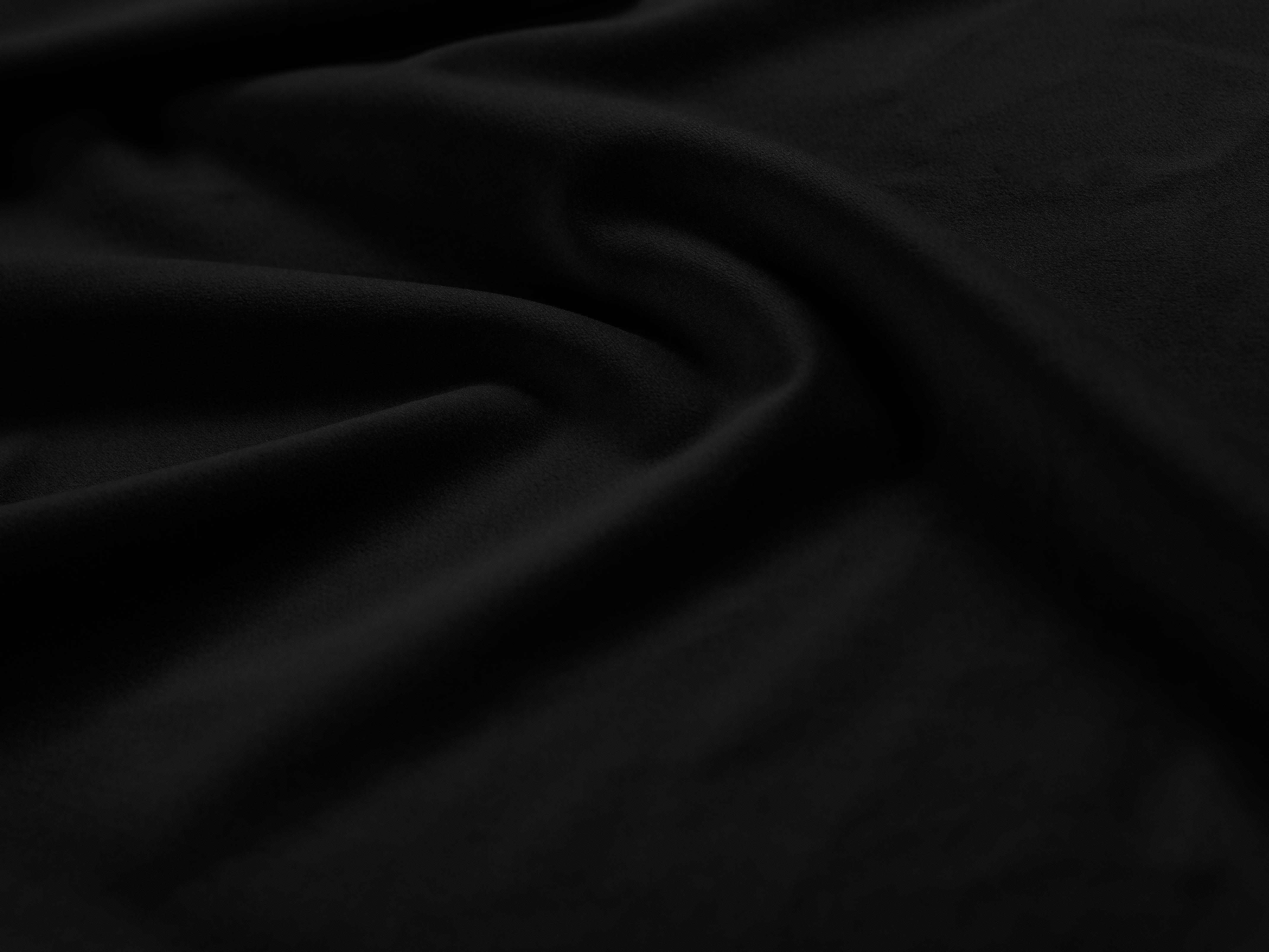 Szezlong aksamitny prawostronny MADARA czarny z czarną podstawą Mazzini Sofas Eye on Design