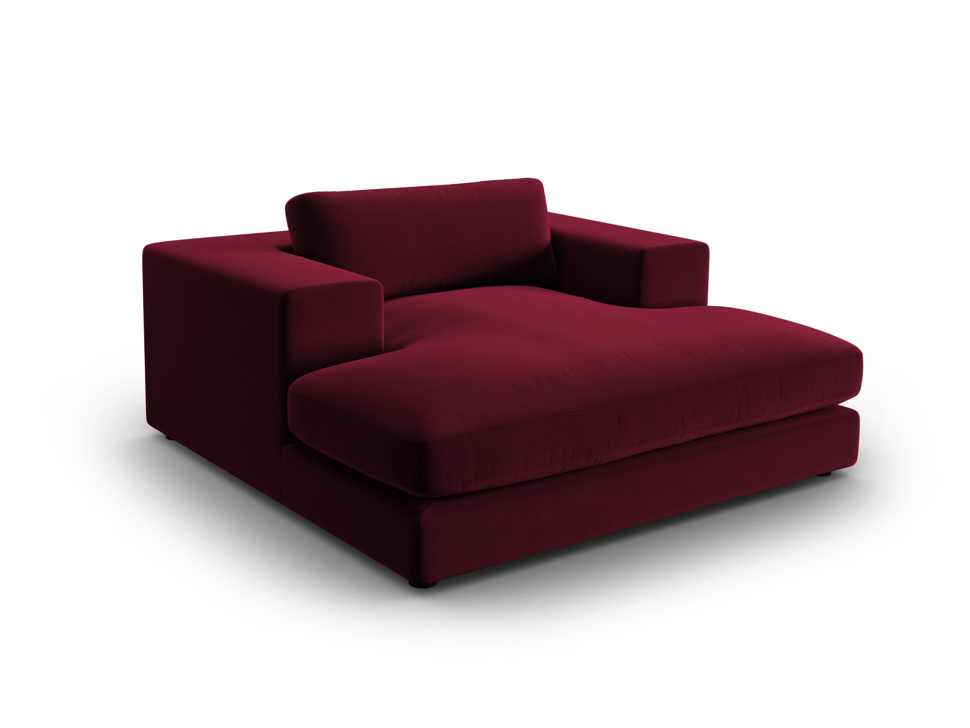 Szezlong aksamitny TENDANCE bordowy CXL by Christian Lacroix Eye on Design