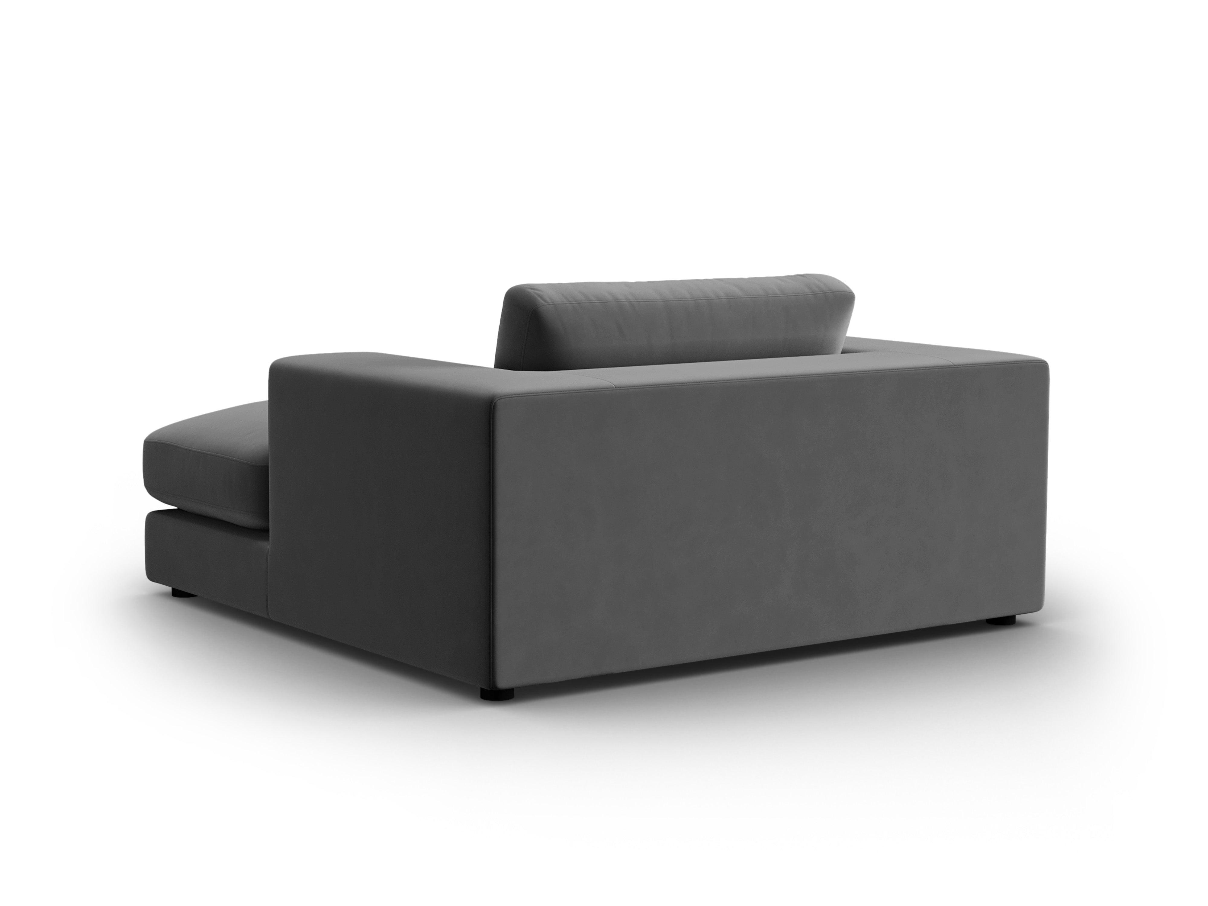 Szezlong aksamitny TENDANCE szary CXL by Christian Lacroix Eye on Design