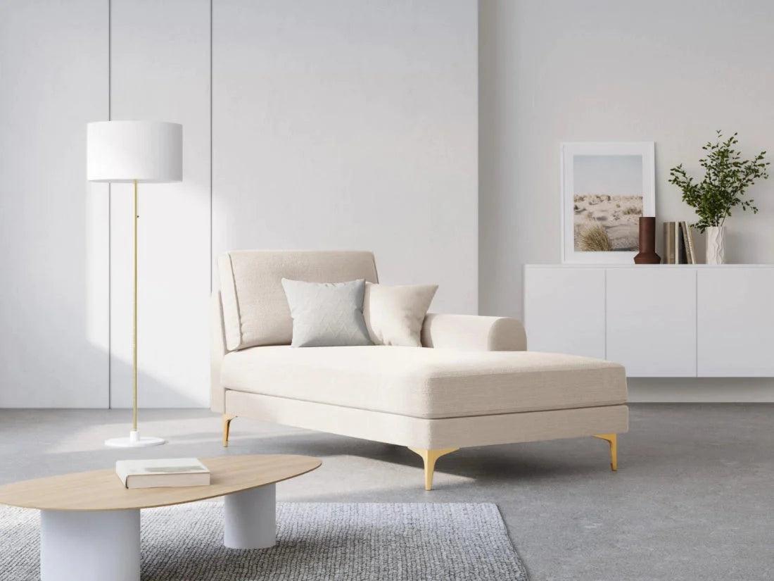 Szezlong prawostronny MADARA jasnobeżowy Mazzini Sofas Eye on Design