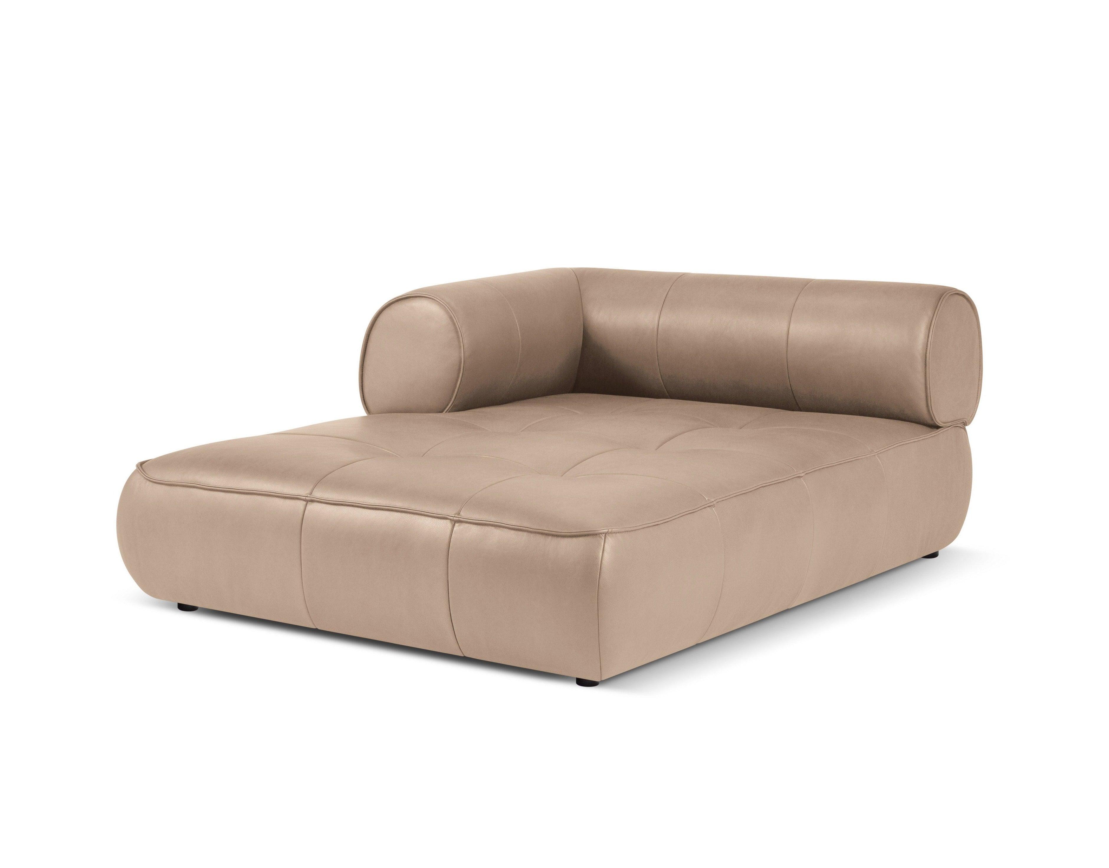 Szezlong skórzany lewostronny LILY cappuccino Maison Heritage Eye on Design