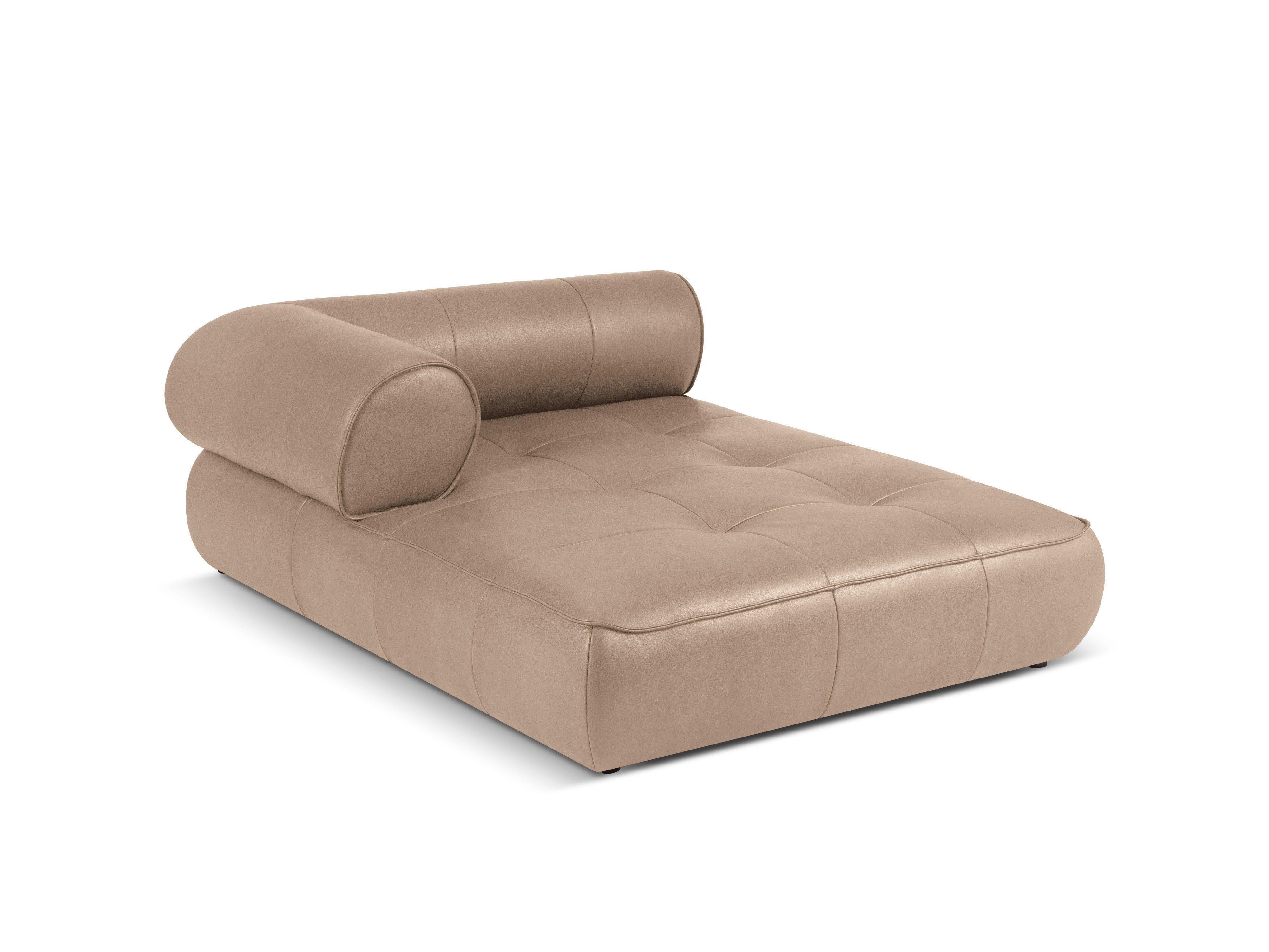 Szezlong skórzany lewostronny LILY cappuccino Maison Heritage Eye on Design