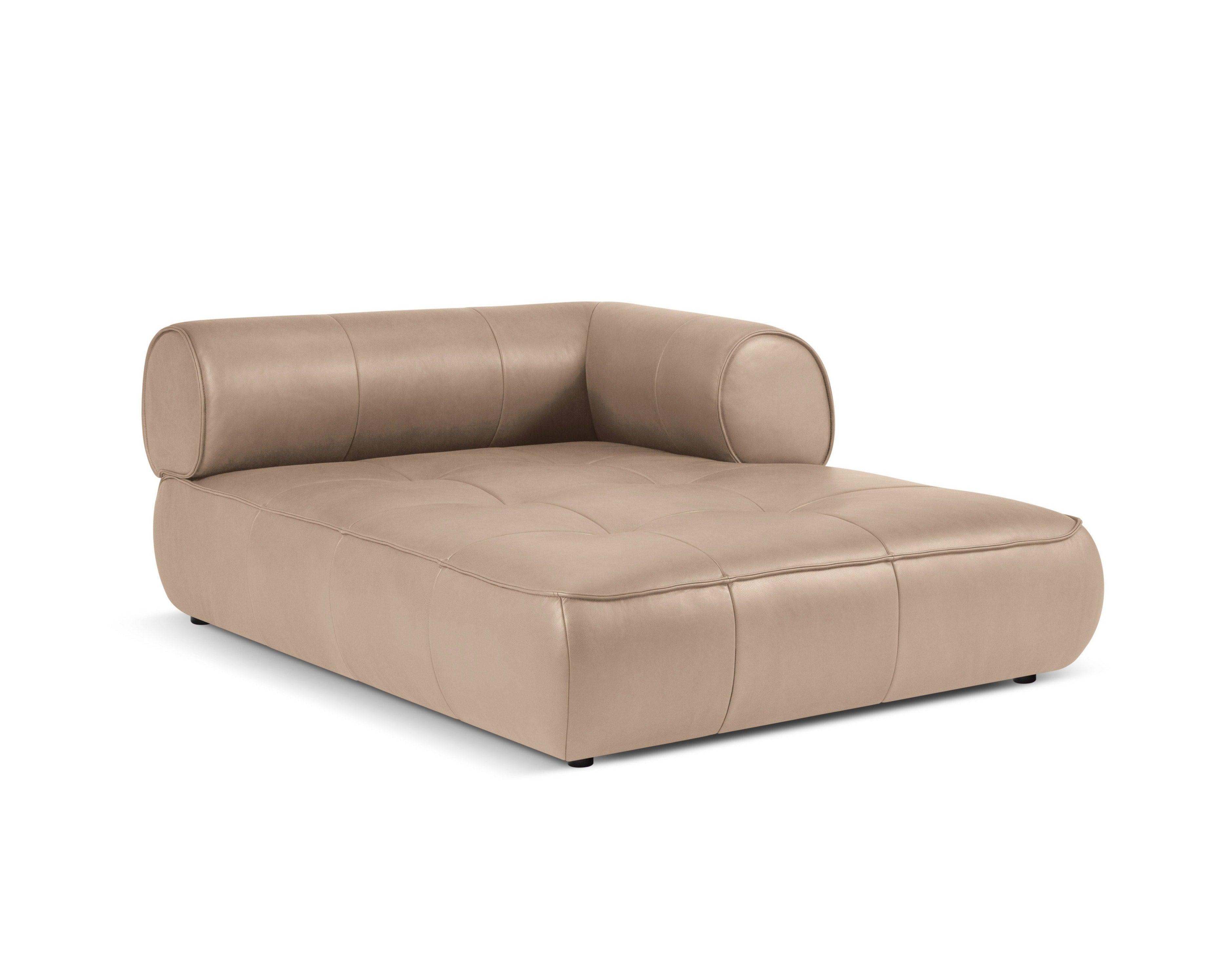 Szezlong skórzany prawostronny LILY cappuccino Maison Heritage Eye on Design