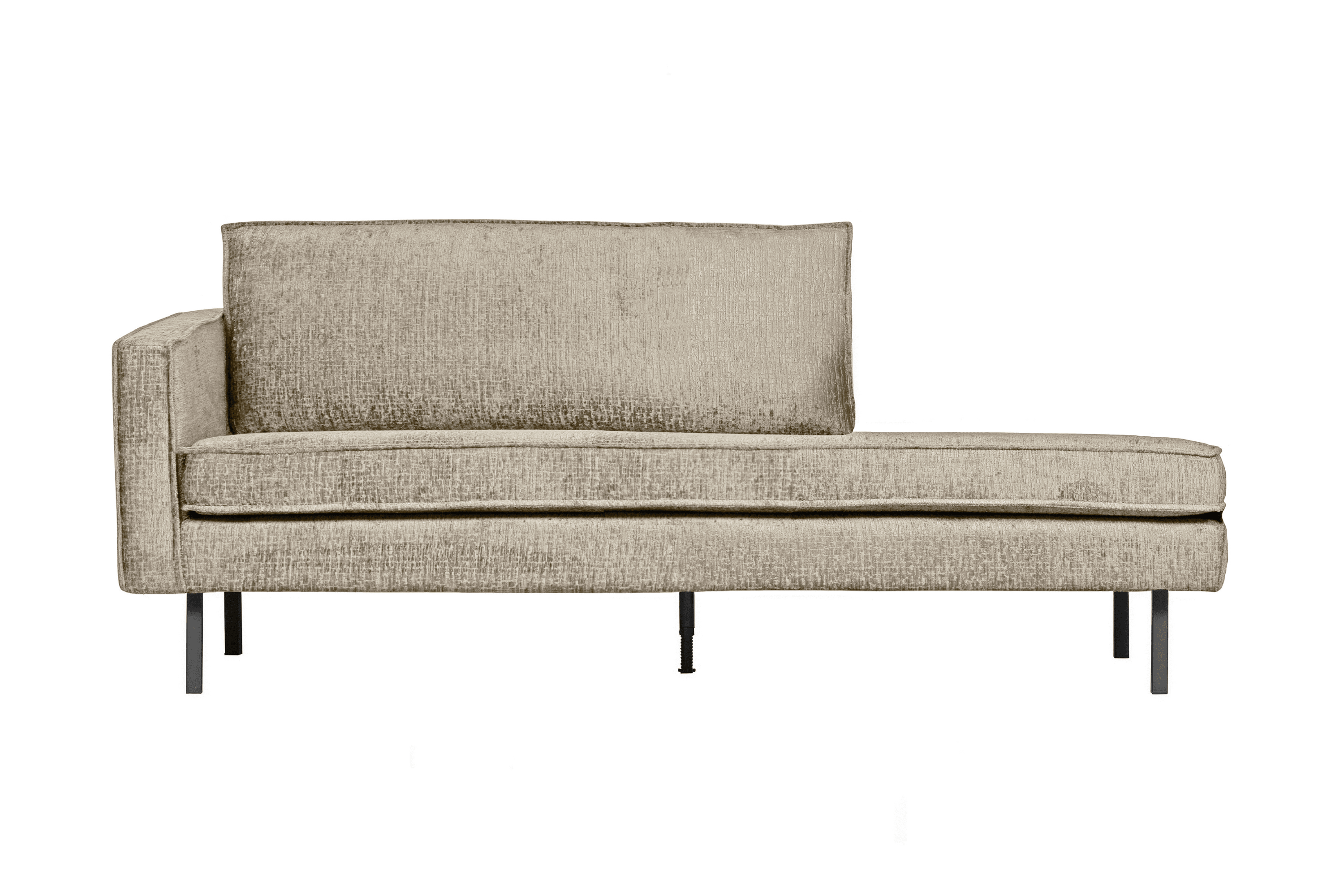 Szezlong welurowy lewostronny RODEO beżowy Be Pure Eye on Design