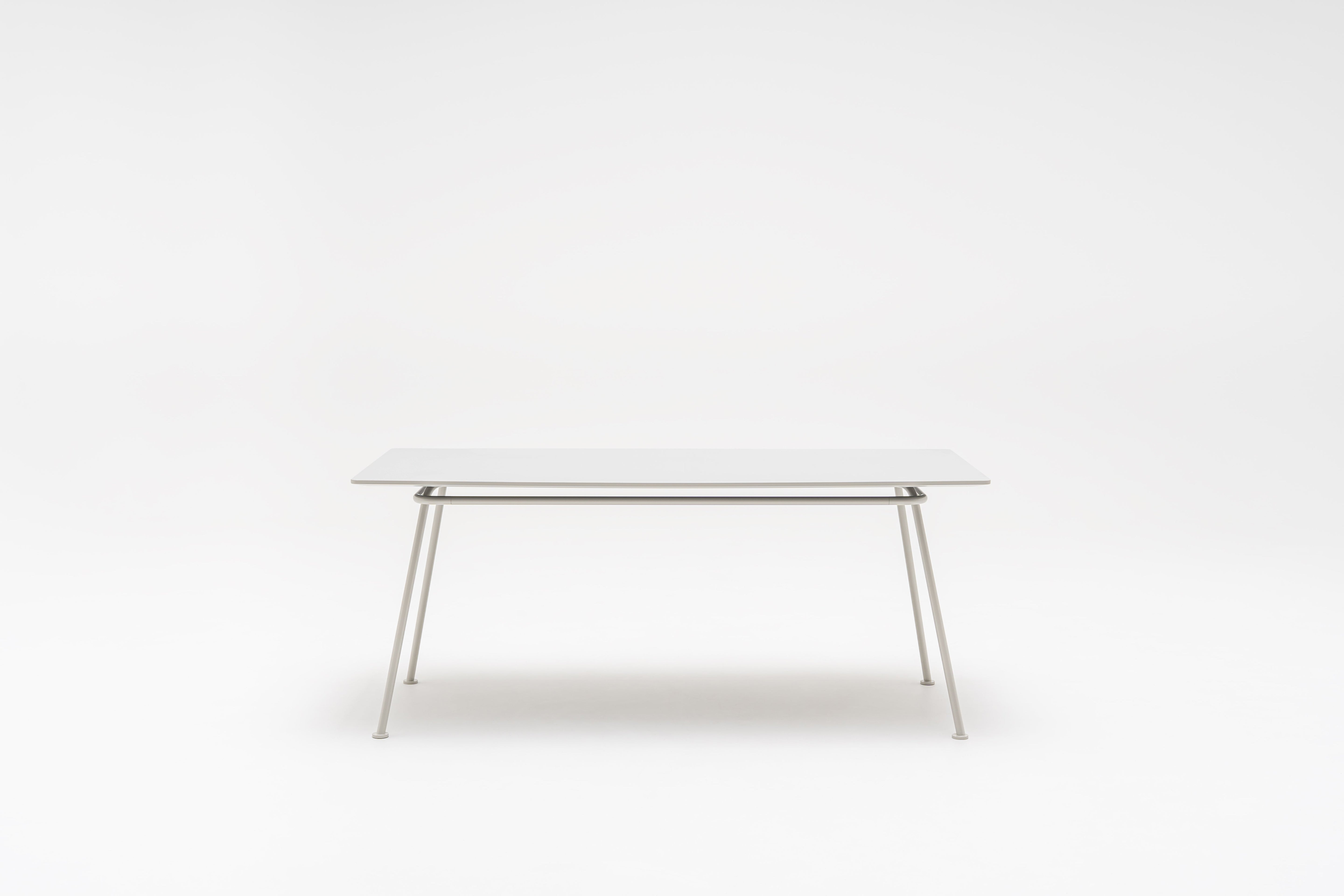 New school rectangular table metal base