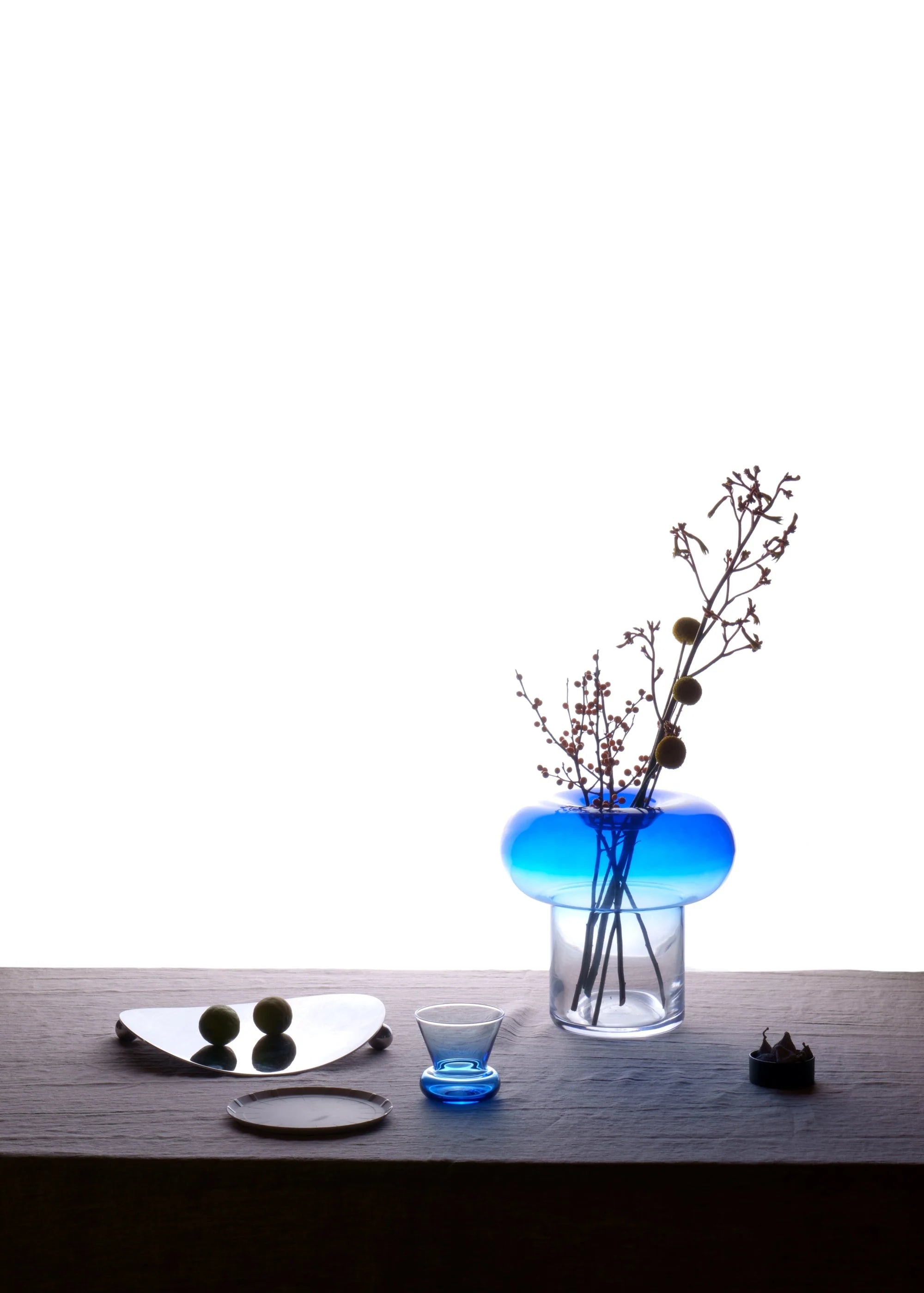ORIO glass blue blown glass