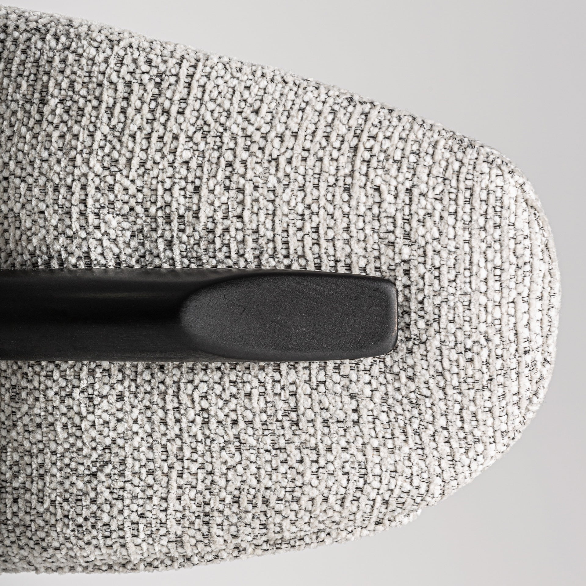 Hocker ERLEC grijs met zwarte essen basis