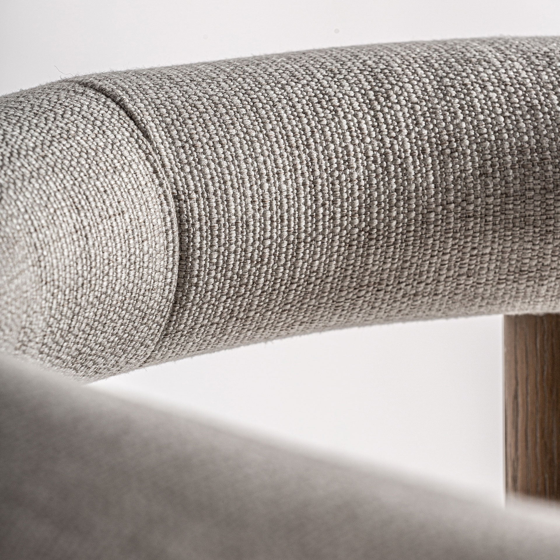 LAZINS Beige Bar Stool with Ash Base