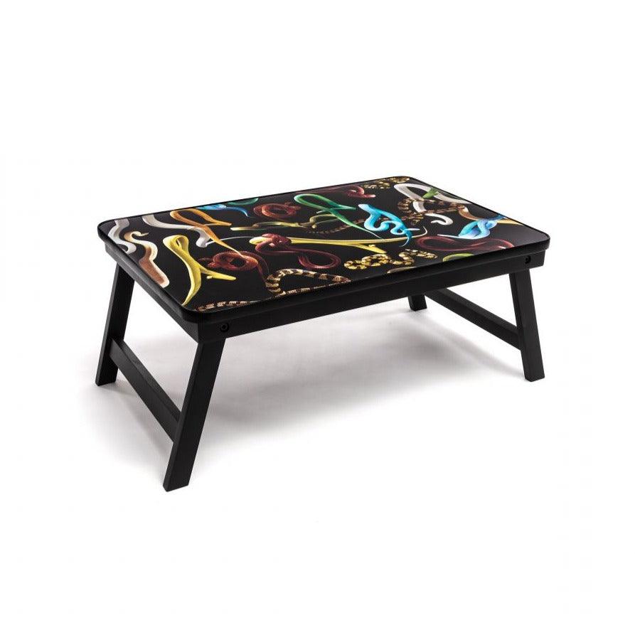 Taca rozkładana SNAKES czarny Seletti Eye on Design