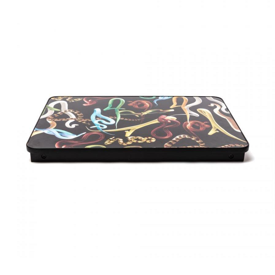 Taca rozkładana SNAKES czarny Seletti Eye on Design