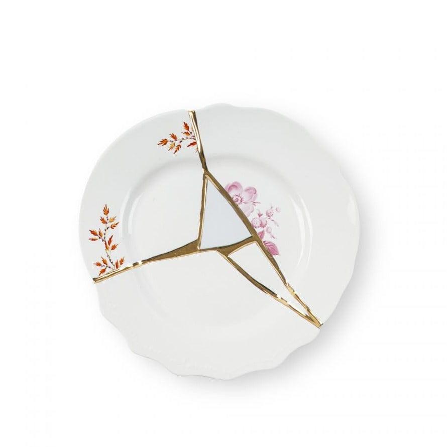 Talerz deserowy KINTSUGI #2 porcelanowy Seletti Eye on Design