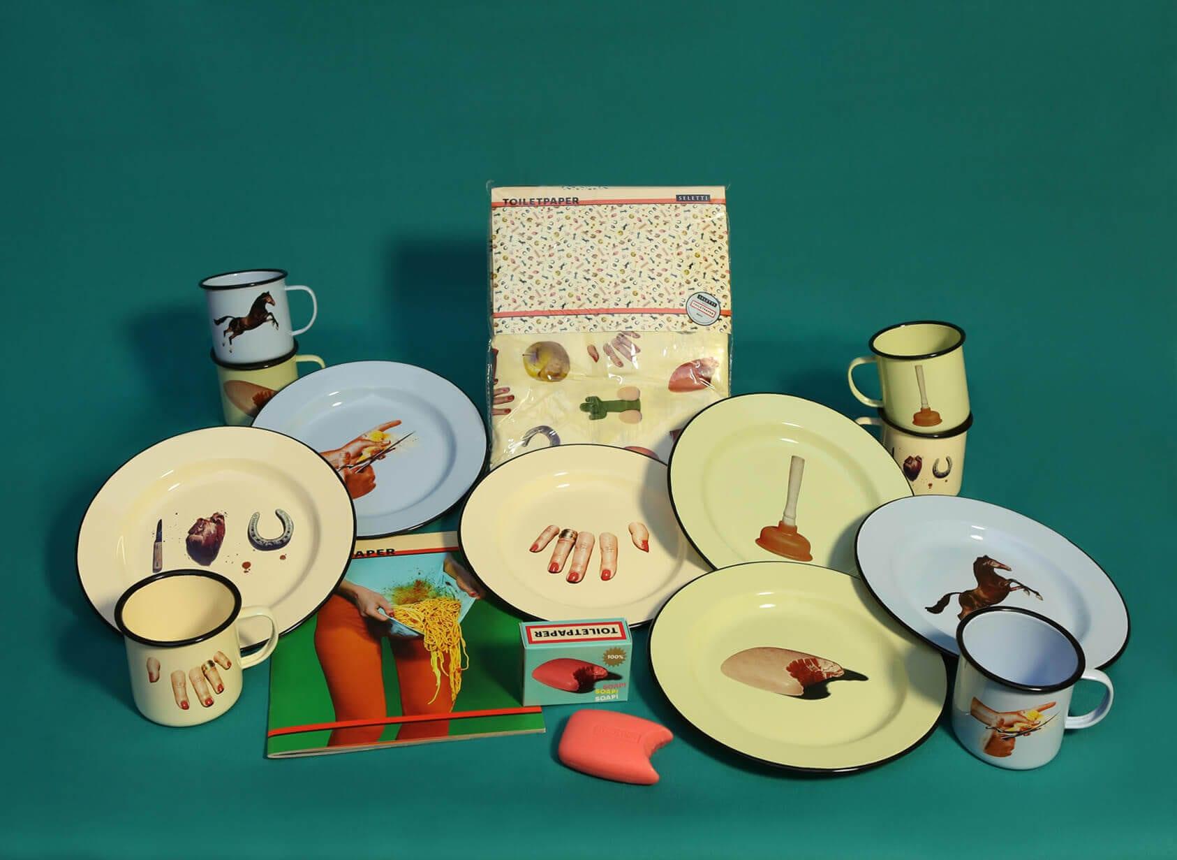 Talerz emaliowany EYE zielony Seletti Eye on Design
