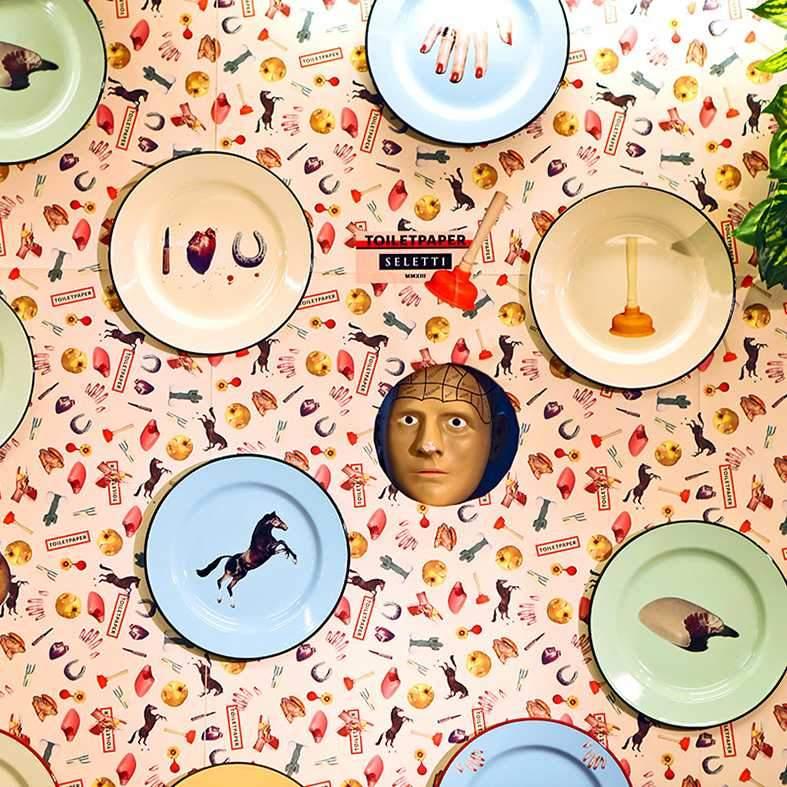 Talerz emaliowany EYE zielony Seletti Eye on Design