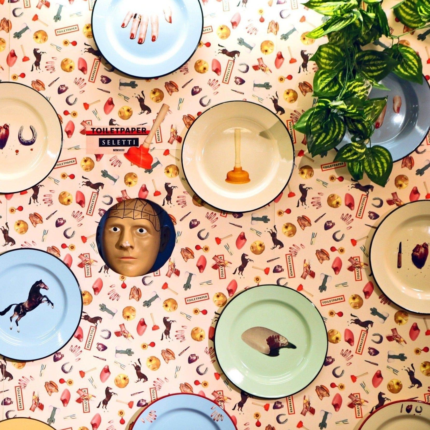 Talerz emaliowany SOAP zielony Seletti Eye on Design