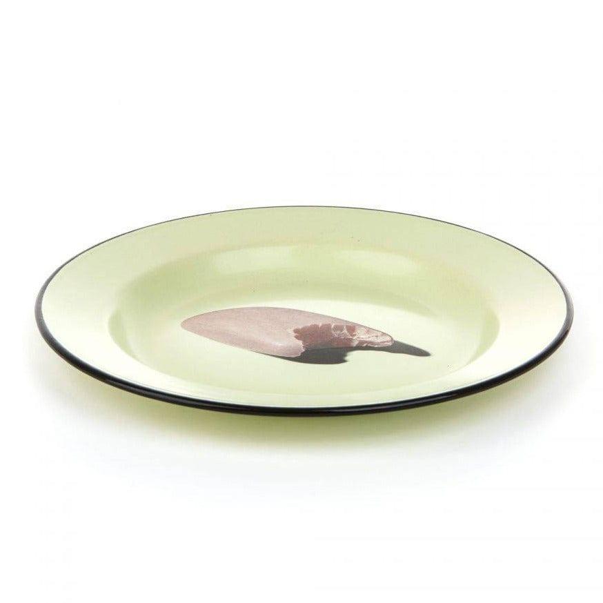 Talerz emaliowany SOAP zielony Seletti Eye on Design