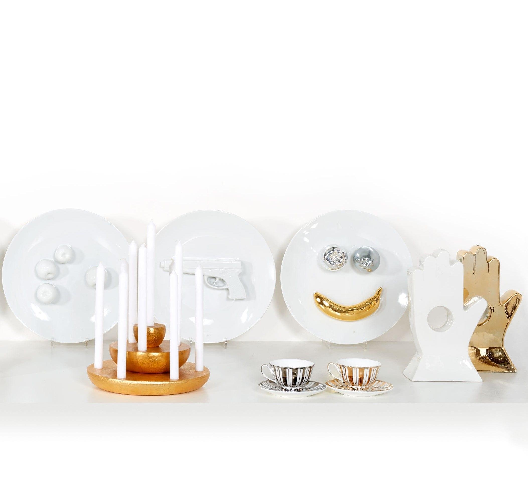 Talerz FRUIT SMILE biała porcelana Pols Potten Eye on Design