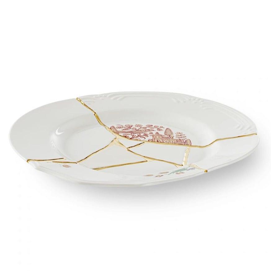 Talerz obiadowy KINTSUGI porcelanowy Seletti Eye on Design