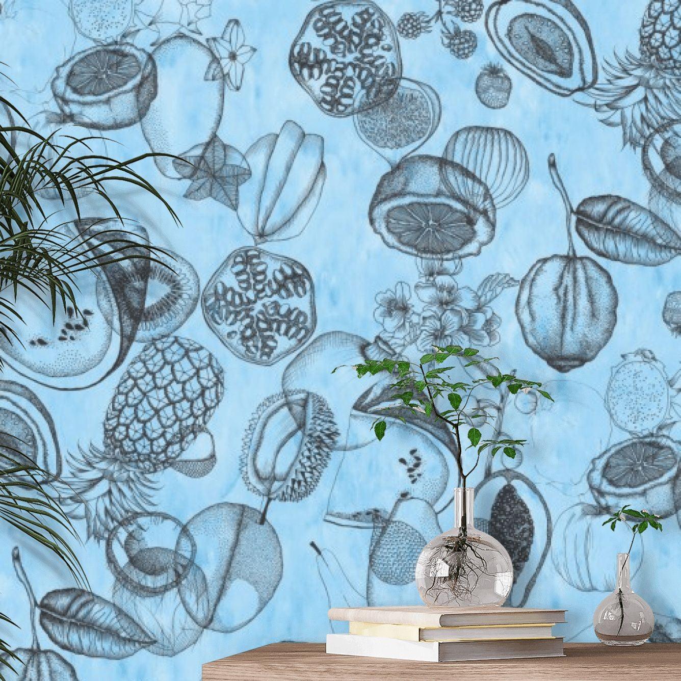 Tapeta AGUA PARATI - CELADON niebieski Christian Lacroix Eye on Design