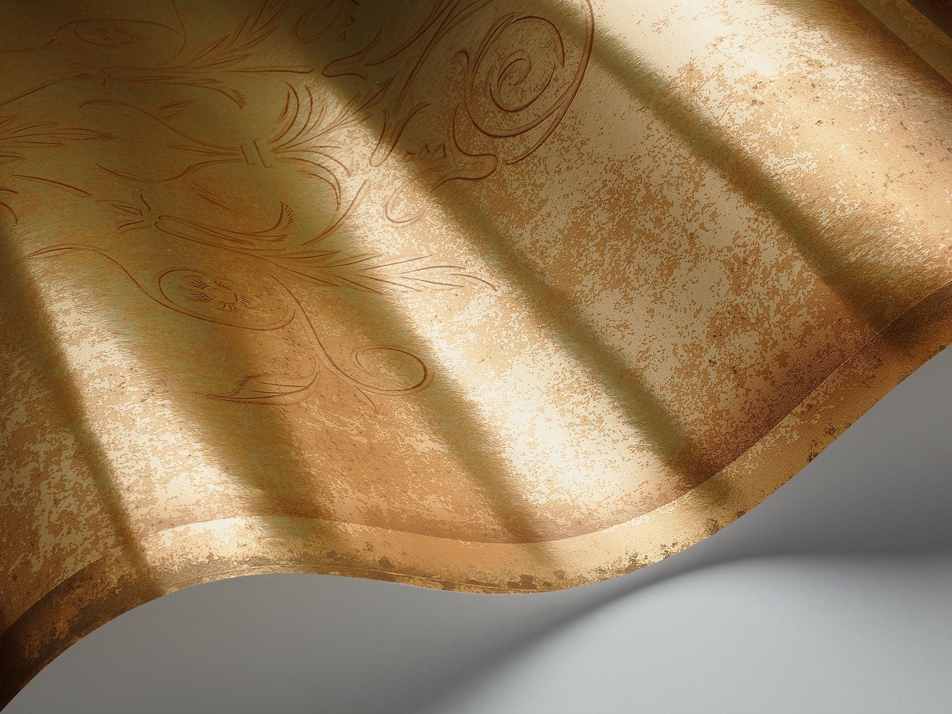 Tapeta ALBEMARLE - Albery miedź z folią Cole & Son Eye on Design