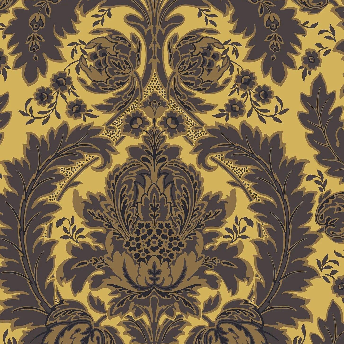 Tapeta ALBEMARLE - Coleridge brąz na ochrze Cole & Son Eye on Design