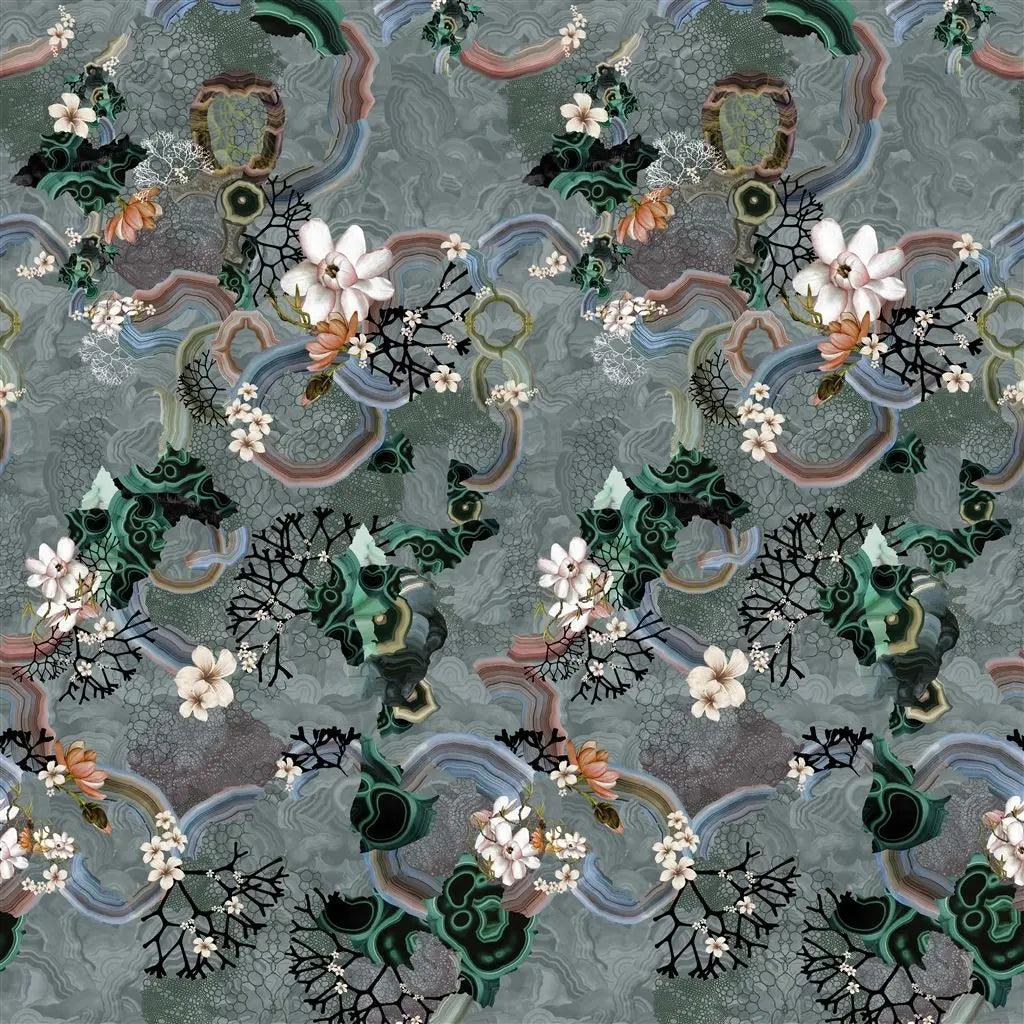 Tapeta ALGAE BLOOM GRAPHITE szarobłękitny Christian Lacroix Eye on Design