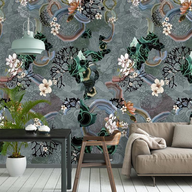 Tapeta ALGAE BLOOM GRAPHITE szarobłękitny Christian Lacroix Eye on Design