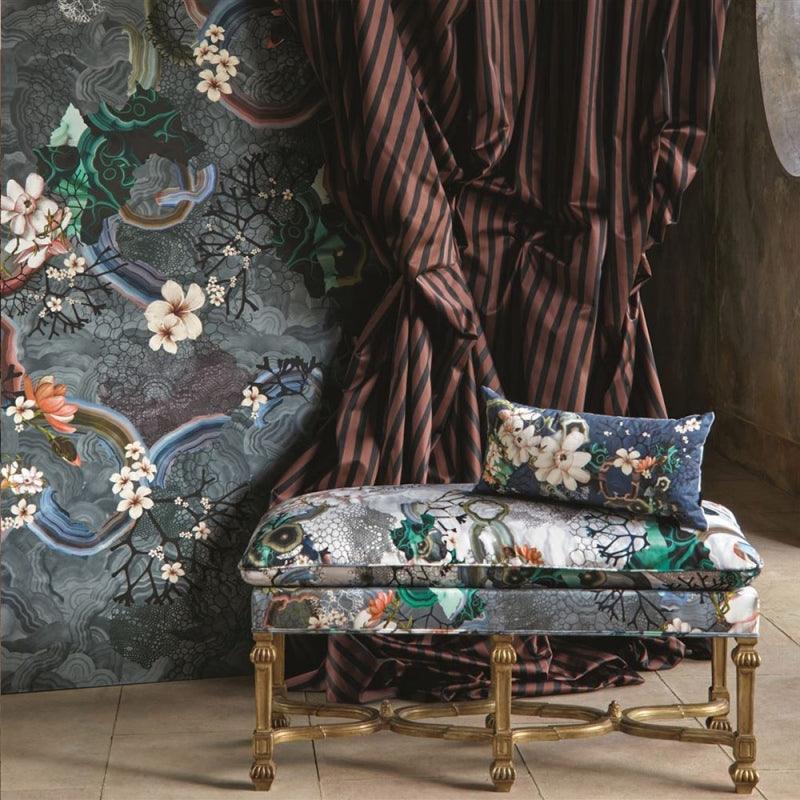 Tapeta ALGAE BLOOM GRAPHITE szarobłękitny Christian Lacroix Eye on Design