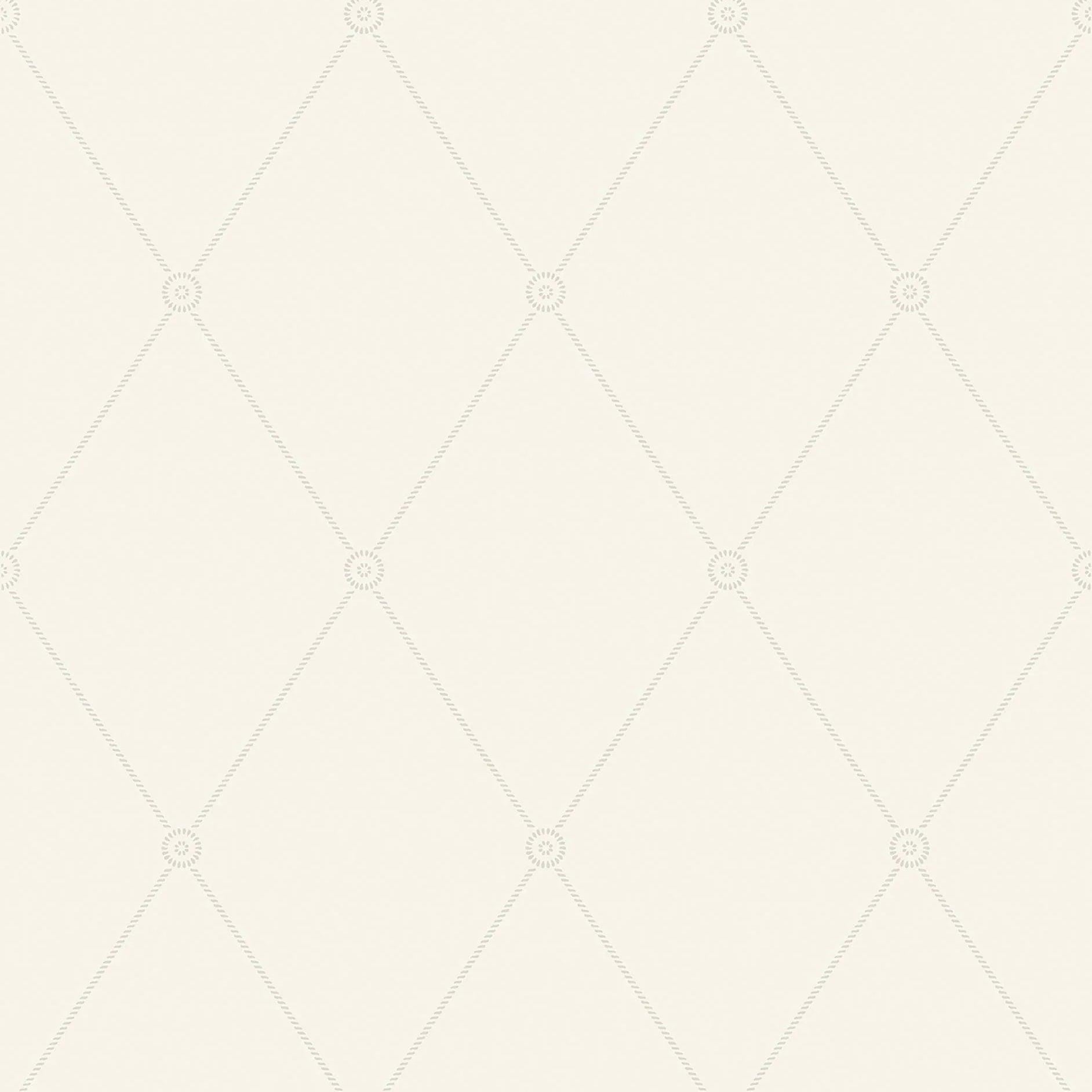 Tapeta ARCHIVE ANTHOLOGY - Large Georgian Rope Trellis biały Cole & Son Eye on Design