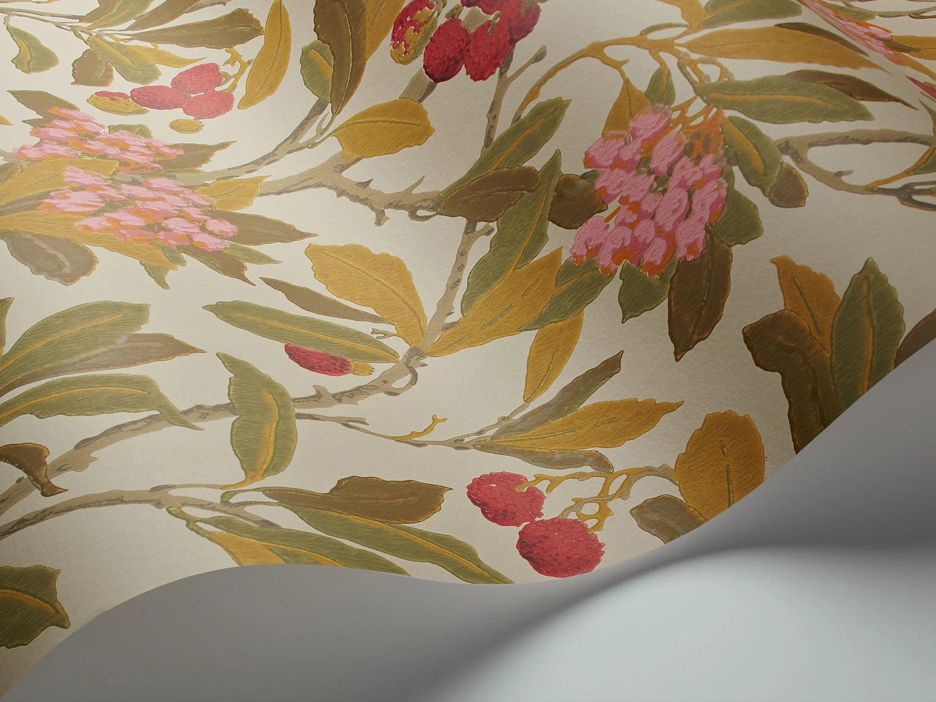 Tapeta ARCHIVE ANTHOLOGY - Strawberry Tree czerwień na beżu Cole & Son Eye on Design