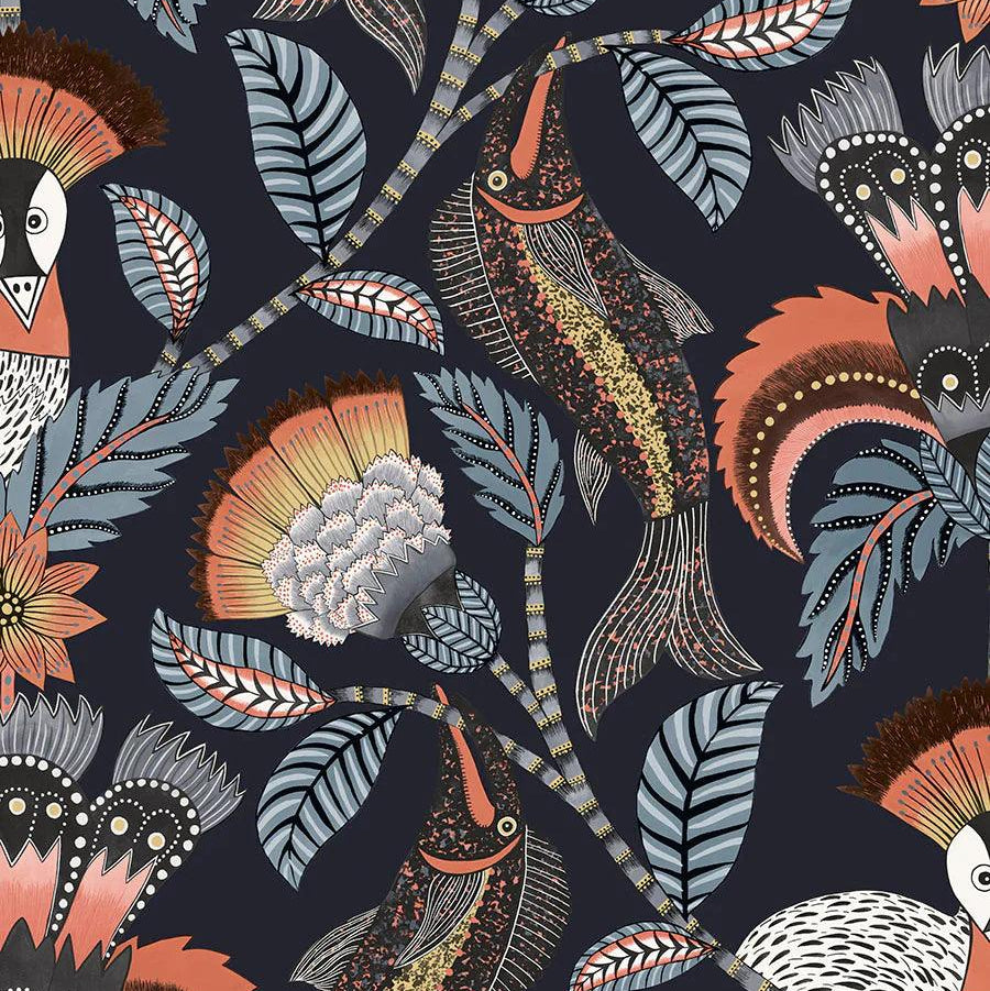 Tapeta ARDMORE JABULA - Nene błękit na granacie Cole & Son Default Title Eye on Design