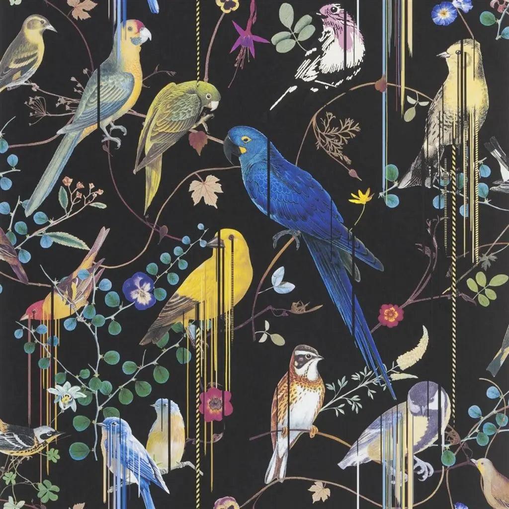 Tapeta BIRDS SINFONIA CREPUSCULE czarny Christian Lacroix Eye on Design