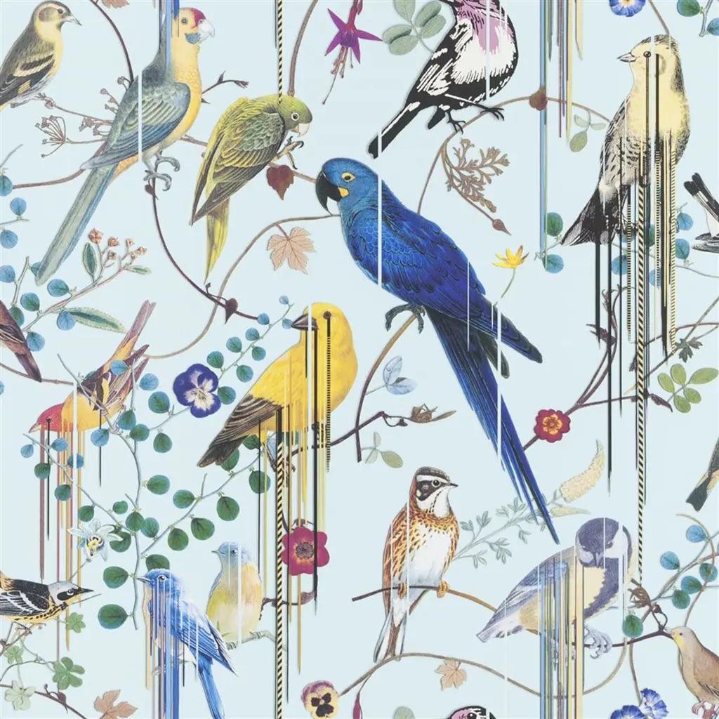 Tapeta BIRDS SINFONIA SOURCE błękitny Christian Lacroix Eye on Design