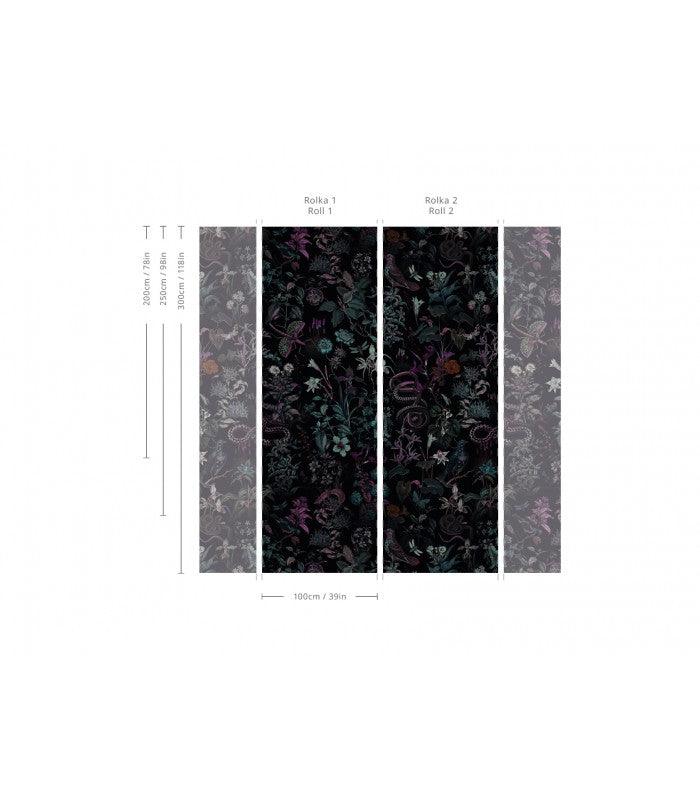 Tapeta Botanic Violet Wallcolors Eye on Design