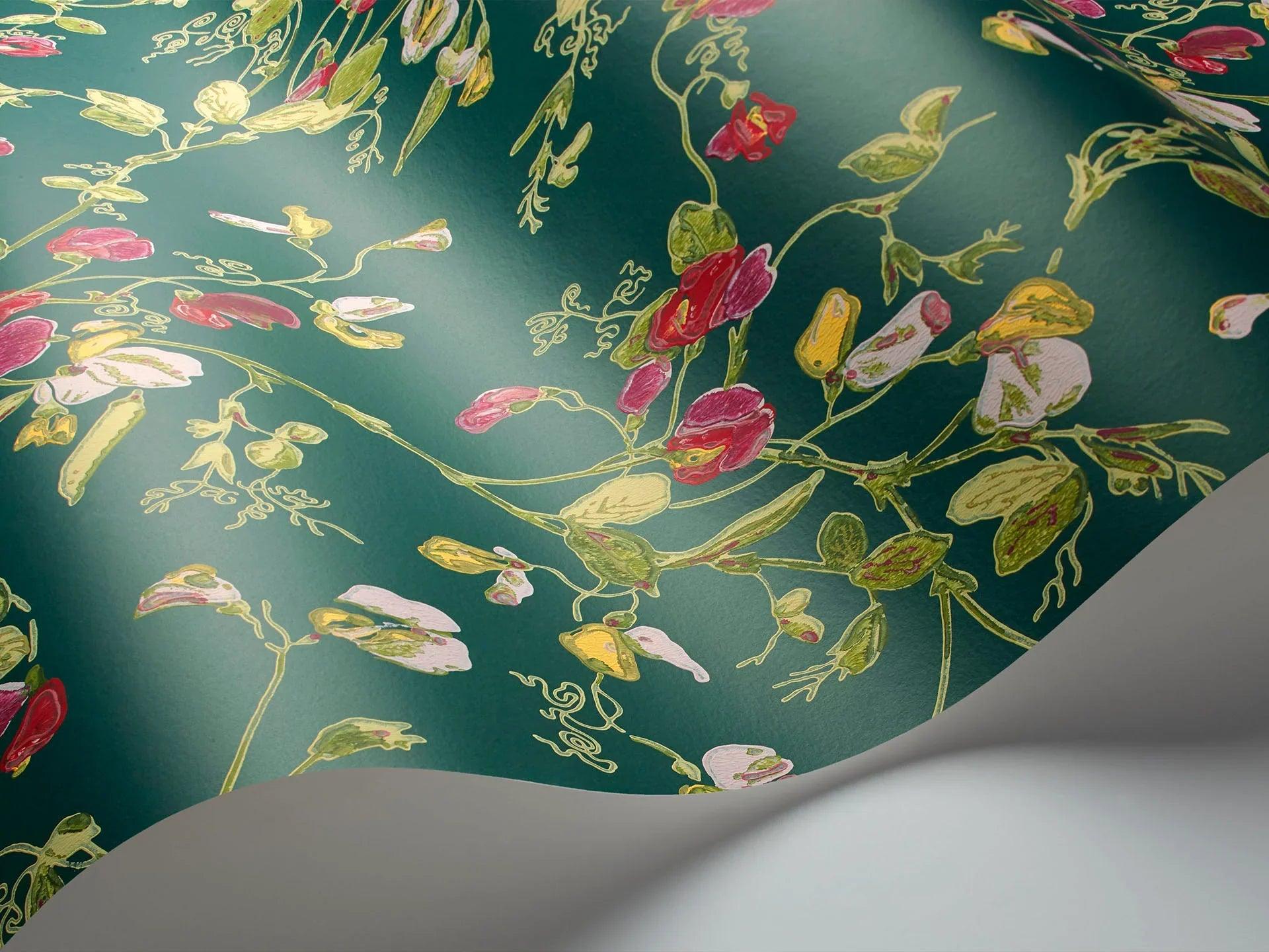 Tapeta BOTANICAL BOTANICA - Sweet Pea zielony Cole & Son Eye on Design