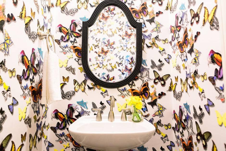 Tapeta BUTTERFLY PARADE - MULTICOLORE biały Christian Lacroix Eye on Design