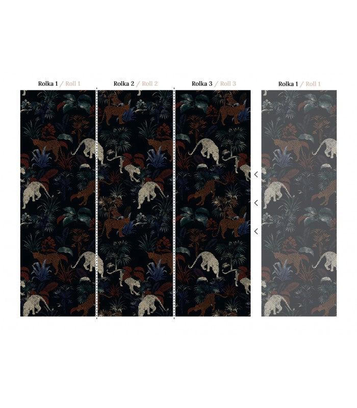 Tapeta CHEETAHS BLACK Wallcolors Eye on Design