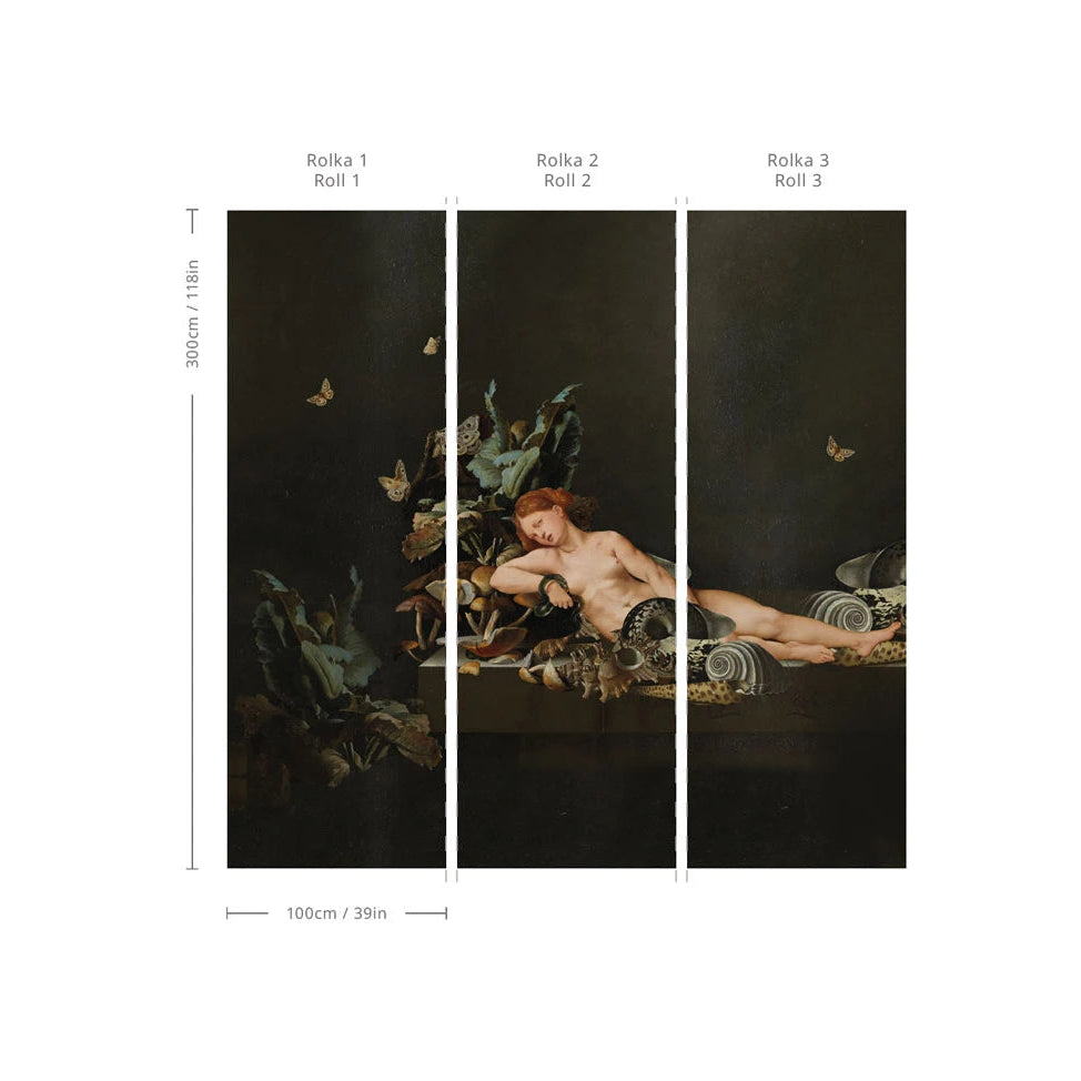 Vliesbehang CLEOPATRA zwart