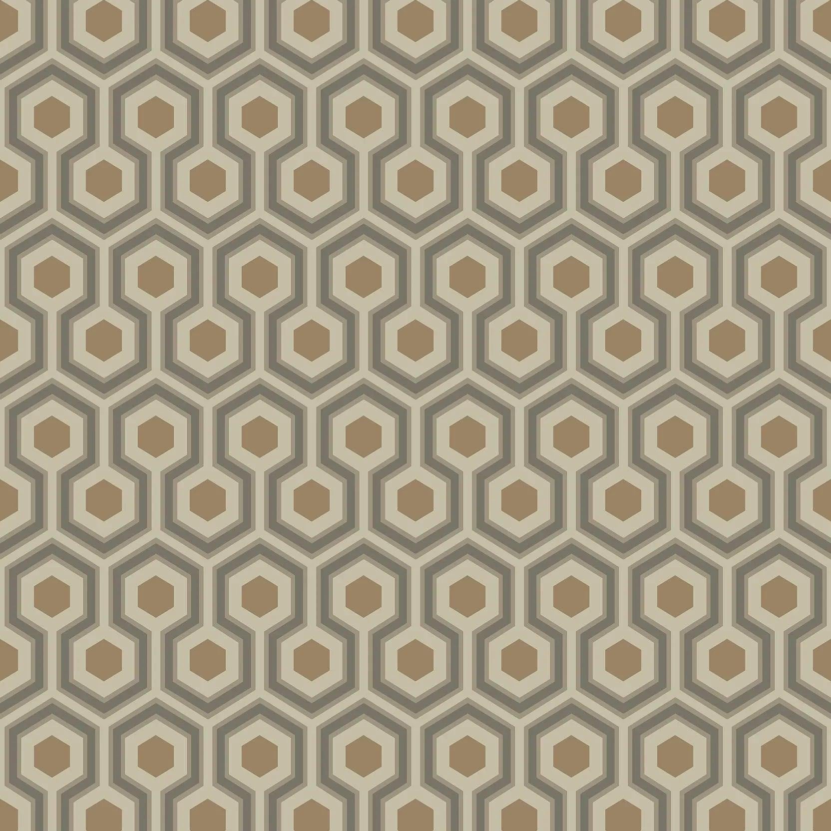 Tapeta CONTEMPORARY COLLECTION - Hicks' Hexagon beżowy Cole & Son Eye on Design