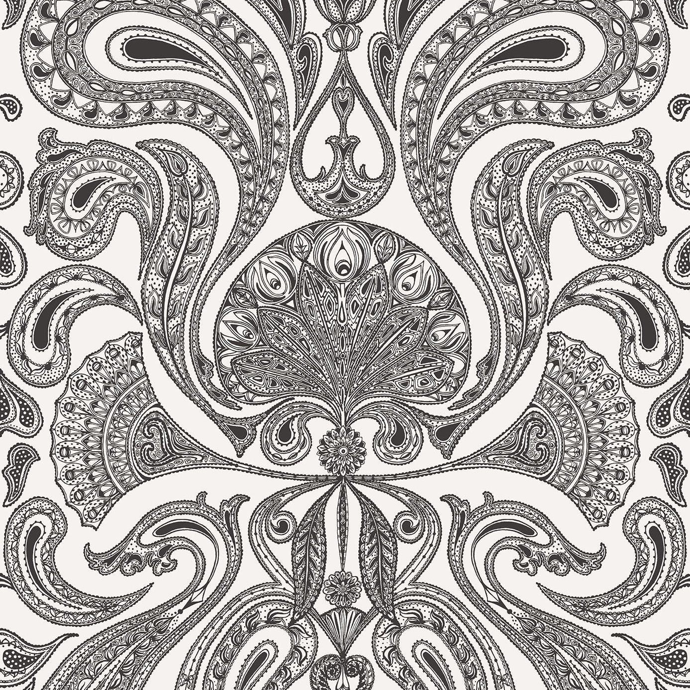 Tapeta CONTEMPORARY RESTYLED - Malabar czarny na białym Cole & Son Eye on Design