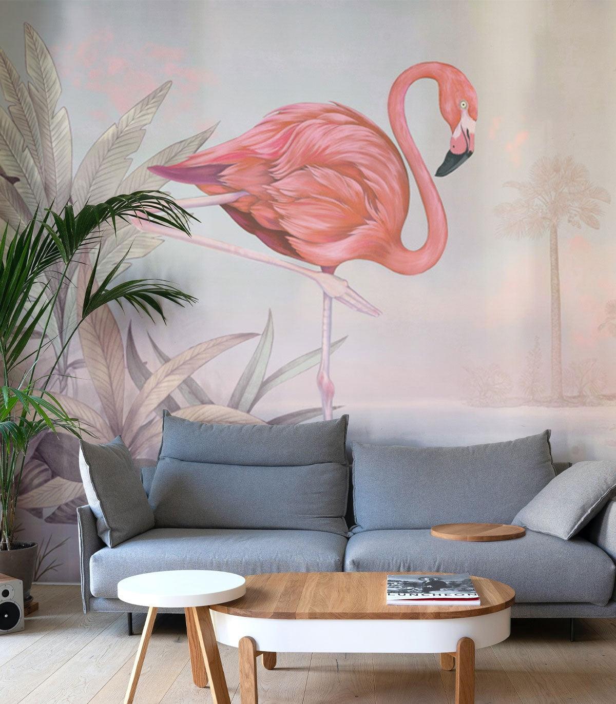 Tapeta CRIMSON FLAMINGO PINK Wallcolors Eye on Design
