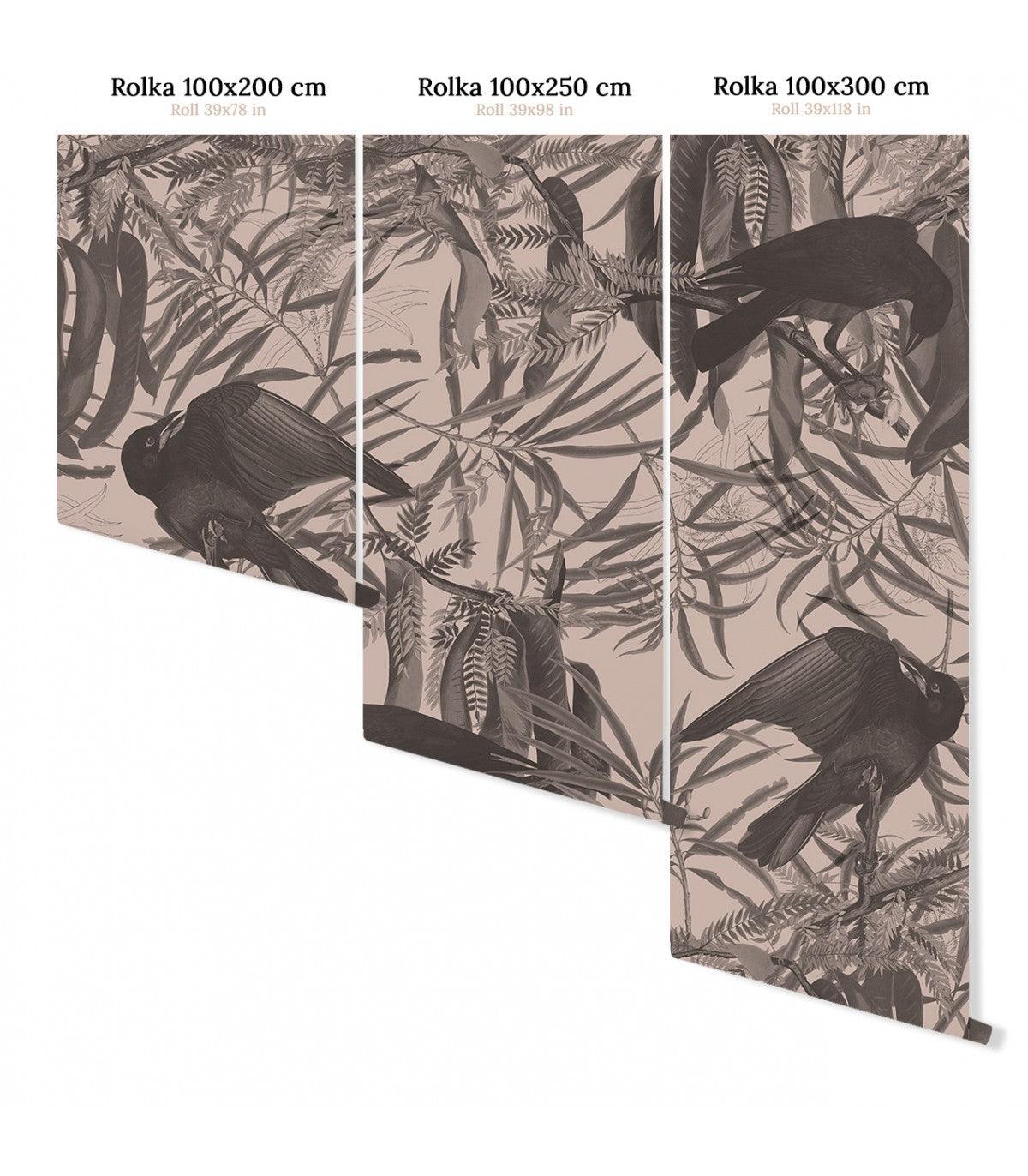 Tapeta CROWS BEIGE Wallcolors Eye on Design