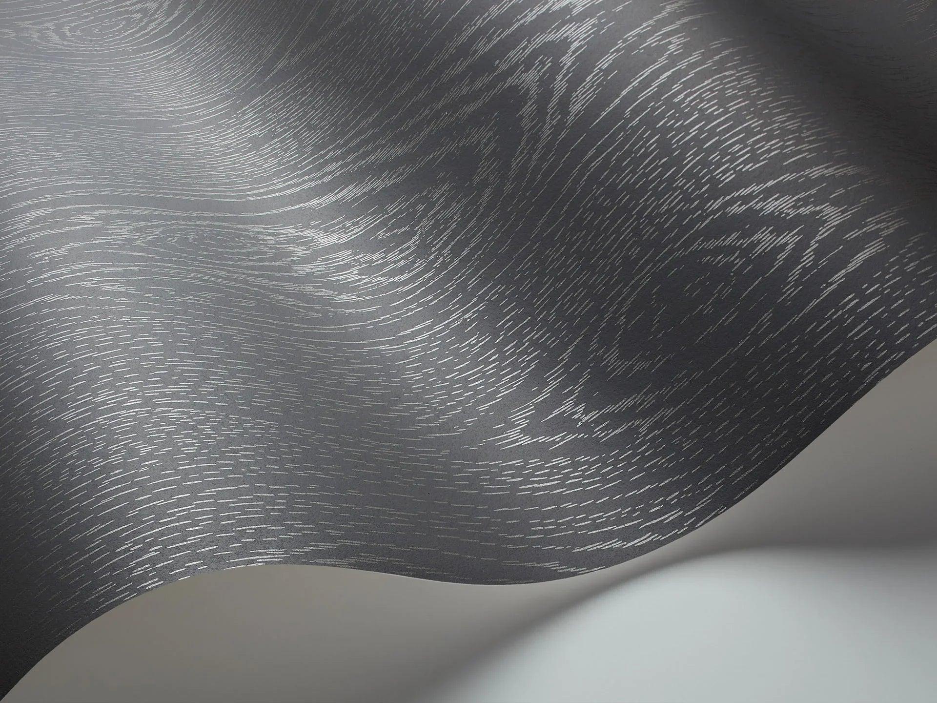 Tapeta CURIO - Wood Grain ciemny szary Cole & Son Eye on Design