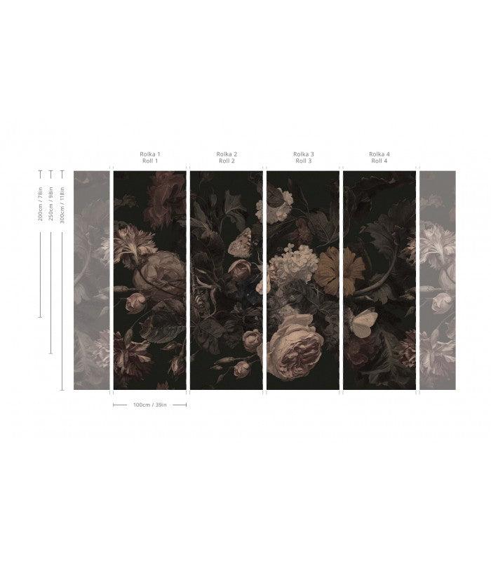 Tapeta Dragonfly Garden Black Wallcolors Eye on Design