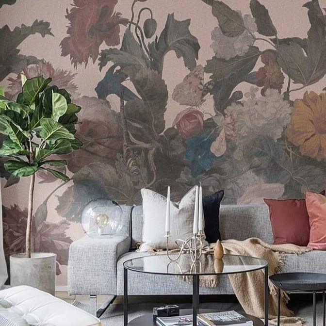 Tapeta DRAGONFLY GARDEN PINK Wallcolors Eye on Design