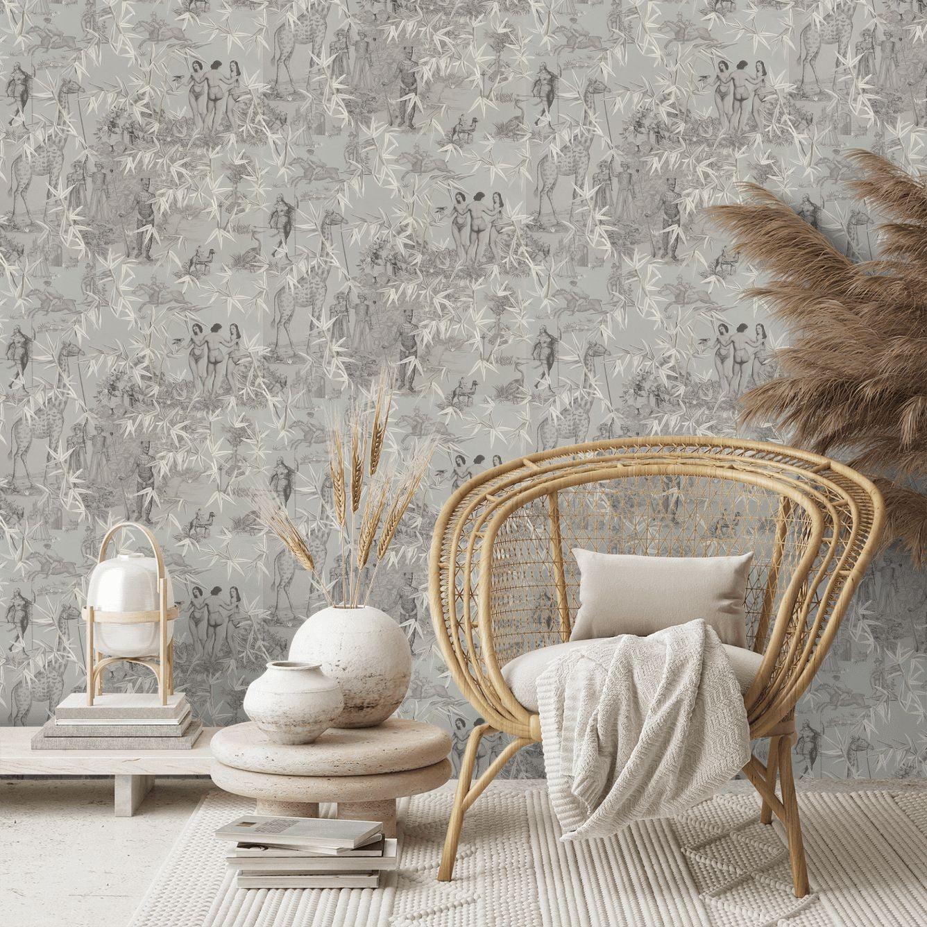 Tapeta EXOTISME ARGENT beżowy Christian Lacroix Eye on Design