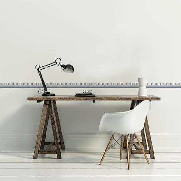 Tapeta FOLIE - Broderie Border niebieski Cole & Son Eye on Design